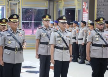Kapolda Aceh Pimpin Sertijab Dua PJU dan Lima Kapolres Jajaran
