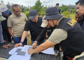 Ditreskrimsus Polda Aceh Periksa Forensik TKP Karhutla di HGU PT GSM