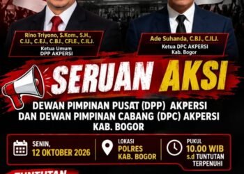 Ketum AKPERSI Serukan Aksi di Polres Kabupaten Bogor, Desak Penanganan Tegas Dugaan Intimidasi Terhadap Anggota AKPERSI
