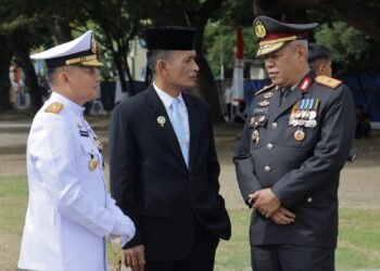 Wakapolda Aceh Hadiri Upacara Peringatan HUT ke-81 TNI, Perkuat Sinergi TNI-Polri