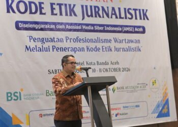 Plt. Sekda Aceh Buka Pelatihan Kode Etik Jurnalistik AMSI