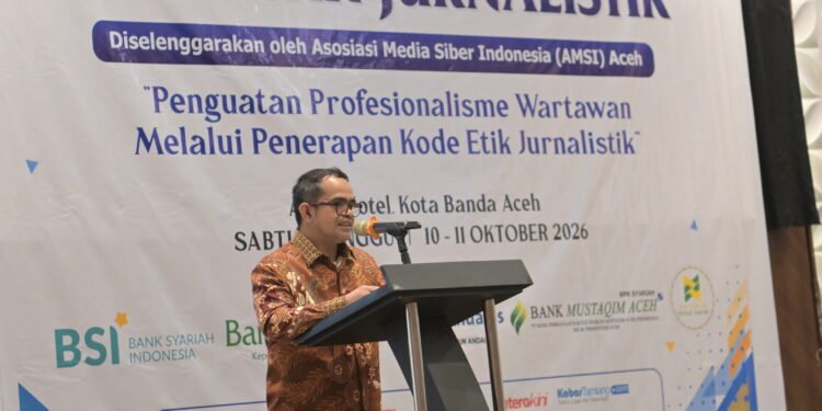 Plt. Sekda Aceh Buka Pelatihan Kode Etik Jurnalistik AMSI