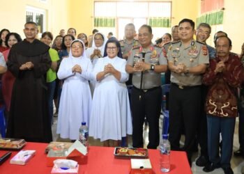 Kapolda Aceh Sampaikan Pesan Kamtibmas di Gereja Hati Kudus