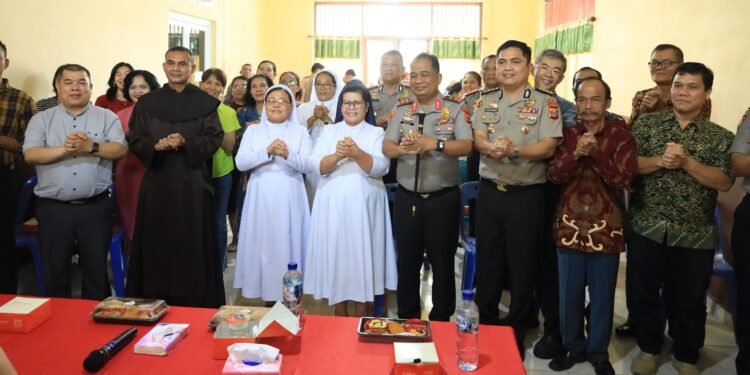 Kapolda Aceh Sampaikan Pesan Kamtibmas di Gereja Hati Kudus