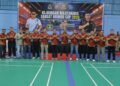 Wakapolda Aceh Buka Turnamen Bulutangkis Dansatbrimob Cup 2026